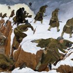 Painting entitled 'Over The Top' by John Nash, depicting the attack at Welsh Ridge, near Marcoing