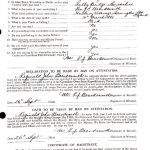 Reginald's Attestation Paper (side one)