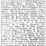 Cricket Club article in the Leamington Courier, 18 April 1919