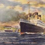 Painting of the Canadian Pacific ship 'Empress of Britain'