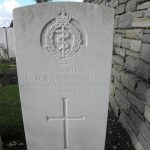 Frank Rainbow's gravestone in Albert Communal Cemetery