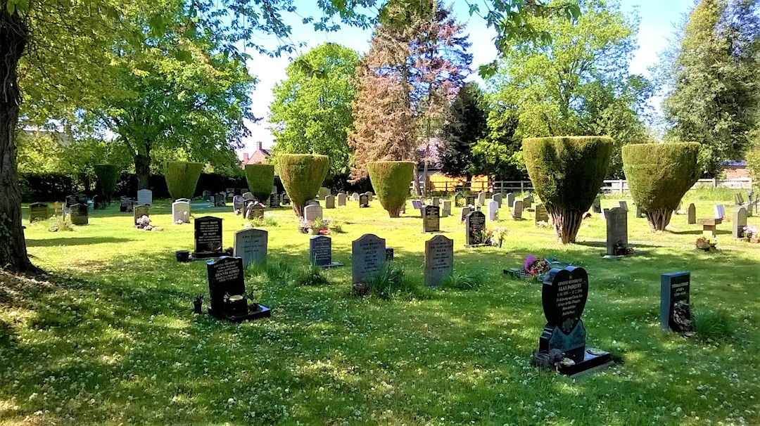 Harbury Cemetery in May 2019