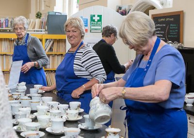 The tea awaits at Harbury Library