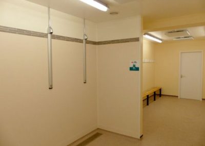 Modern changing rooms and showers