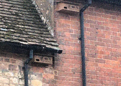 Harbury Parish Council swift nest boxes numbers 9 and 10